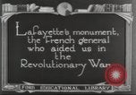 Image of Lafayette Monument Washington DC USA, 1921, second 22 stock footage video 65675064514