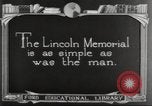 Image of Lincoln Memorial Washington DC USA, 1921, second 29 stock footage video 65675064515