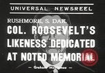Standbild Mount Rushmore National Memorial South Dakota United States USA, 1939, aus Sekunde 4 historischem Filmmaterial Videoclip 65675064529