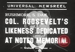 Standbild Mount Rushmore National Memorial South Dakota United States USA, 1939, aus Sekunde 7 historischem Filmmaterial Videoclip 65675064529