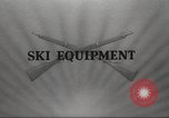 Image of skiing equipment United States USA, 1942, second 22 stock footage video 65675064553