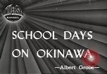 Image of Japanese school Okinawa Ryukyu Islands, 1945, second 1 stock footage video 65675064608