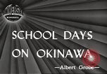 Image of Japanese school Okinawa Ryukyu Islands, 1945, second 3 stock footage video 65675064608