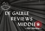 Standbild General Charles de Gaulle Annapolis Maryland USA, 1945, aus Sekunde 1 historischem Filmmaterial Videoclip 65675064609