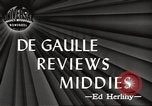 Standbild General Charles de Gaulle Annapolis Maryland USA, 1945, aus Sekunde 3 historischem Filmmaterial Videoclip 65675064609