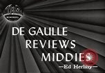 Standbild General Charles de Gaulle Annapolis Maryland USA, 1945, aus Sekunde 5 historischem Filmmaterial Videoclip 65675064609