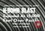 Standbild H Bombe Namu Bikini Atoll Marshallinseln, 1956, aus Sekunde 15 historischem Filmmaterial Videoclip 65675064620