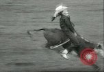 Standbild Teenager Rodeo Wettbewerb Oregon United States USA, 1956, aus Sekunde 62 historischem Filmmaterial Videoclip 65675064624