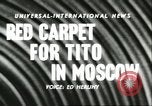 Standbild Marschall Josip Broz Tito Moskau Russland Sowjetunion, 1956, aus Sekunde 17 historischem Filmmaterial Videoclip 65675064625