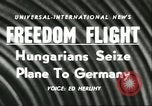 Standbild Ungarische Schüler entführten Flugzeug Deutschland, 1956, aus Sekunde 16 historischem Filmmaterial Videoclip 65675064630
