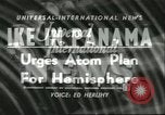 Image of Dwight D Eisenhower Panama, 1956, second 14 stock footage video 65675064637