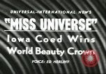 Standbild Miss Universe Schönheitswettbewerb California United States USA, 1956, aus Sekunde 3 historischem Filmmaterial Videoclip 65675064640