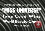 Standbild Miss Universe Schönheitswettbewerb California United States USA, 1956, aus Sekunde 5 historischem Filmmaterial Videoclip 65675064640