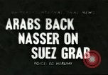 Image of Gamal Abdel Nasser Cairo Egypt, 1956, second 1 stock footage video 65675064648