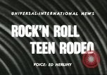 Standbild 8 National High School Meisterschafts Rodeo Reno Nevada USA, 1956, aus Sekunde 4 historischem Filmmaterial Videoclip 65675064652