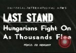 Image of Hungarians battle against Russians Budapest Hungary, 1956, second 1 stock footage video 65675064659