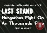 Image of Hungarians battle against Russians Budapest Hungary, 1956, second 5 stock footage video 65675064659