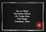 Image of United States Army trainees Columbus Ohio USA, 1925, second 54 stock footage video 65675064817