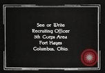 Image of United States Army trainees Columbus Ohio USA, 1925, second 55 stock footage video 65675064817