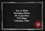 Image of United States Army trainees Columbus Ohio USA, 1925, second 57 stock footage video 65675064817