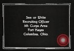 Image of United States Army trainees Columbus Ohio USA, 1925, second 58 stock footage video 65675064817