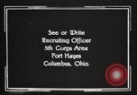 Image of United States Army trainees Columbus Ohio USA, 1925, second 61 stock footage video 65675064817