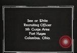 Image of United States Army trainees Columbus Ohio USA, 1925, second 58 stock footage video 65675064818