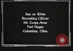 Image of United States Army trainees Columbus Ohio USA, 1925, second 54 stock footage video 65675064819