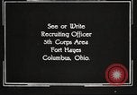 Image of United States Army trainees Columbus Ohio USA, 1925, second 55 stock footage video 65675064819