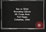 Image of United States Army trainees Columbus Ohio USA, 1925, second 58 stock footage video 65675064819