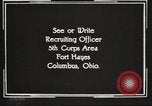 Image of United States Army trainees Columbus Ohio USA, 1925, second 60 stock footage video 65675064819