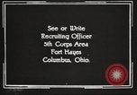 Image of United States Army trainees Columbus Ohio USA, 1925, second 62 stock footage video 65675064819