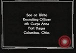 Image of United States Army trainees Columbus Ohio USA, 1925, second 45 stock footage video 65675064820