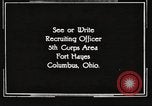Image of United States Army trainees Columbus Ohio USA, 1925, second 46 stock footage video 65675064820