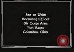 Image of United States Army trainees Columbus Ohio USA, 1925, second 48 stock footage video 65675064820