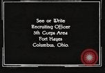 Image of United States Army trainees Columbus Ohio USA, 1925, second 49 stock footage video 65675064820