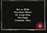 Image of United States Army trainees Columbus Ohio USA, 1925, second 50 stock footage video 65675064820