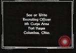 Image of United States Army trainees Columbus Ohio USA, 1925, second 53 stock footage video 65675064820