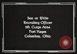 Image of United States Army trainees Columbus Ohio USA, 1925, second 52 stock footage video 65675064821