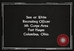 Image of United States Army trainees Columbus Ohio USA, 1925, second 57 stock footage video 65675064821