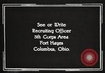 Image of United States Army trainees Columbus Ohio USA, 1925, second 59 stock footage video 65675064821