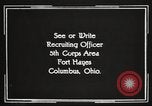 Image of United States Army trainees Columbus Ohio USA, 1925, second 60 stock footage video 65675064821