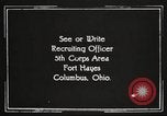 Image of United States Army trainees Columbus Ohio USA, 1925, second 61 stock footage video 65675064821