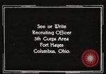 Image of United States Army trainees Columbus Ohio USA, 1925, second 54 stock footage video 65675064822