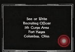 Image of United States Army trainees Columbus Ohio USA, 1925, second 48 stock footage video 65675064823