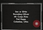 Image of United States Army trainees Columbus Ohio USA, 1925, second 54 stock footage video 65675064823