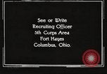Image of United States Army trainees Columbus Ohio USA, 1925, second 46 stock footage video 65675064824