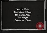 Image of United States Army trainees Columbus Ohio USA, 1925, second 54 stock footage video 65675064824