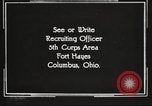 Image of United States Army trainees Columbus Ohio USA, 1925, second 55 stock footage video 65675064824