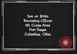 Image of United States Army trainees Columbus Ohio USA, 1925, second 45 stock footage video 65675064827